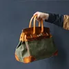 Designer 40 50 sacs authentique voyage en cuir grand sac en platine moyen 38 cm poids lourd amekaki artisanale à la main