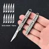 Keychain Small Exacto Knife Mini EDC Pocket Utility Knives Letter Opener Kuvert Slitter Byt ut rakkniv Blad Box Cutter