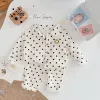 Gewaden Milancel 2021 Herfst nieuwe baby pyjama set linnen jongens slaper slijtage meisjes slaapset smile gezicht kleding