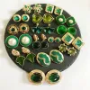 Серьги сладкие элегантные дизайнерские сережки, модные мульти зеленые стили ювелирные изделия для женских вечеринок подарка на день рождения