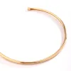 Necklaces IngeSight.Z Vintage Gold Color Cshaped Metal Collar Choker Necklace for Women Simple African Tribe Opening Torques Necklace