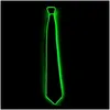 Other Motorcycle Accessories Led Tie Light Up Fanny Ties Novelty Necktie For Men Accessory Drop Delivery Mobiles Motorcycles Ot9Ar