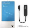 Hubs Ufboss Ultra Slim 4 Port USB 3.0 Hub, USB C 3.0 Typec 3,0,1 -футовый кабель длиной USB Splitter