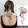 Tatuagens tatuagens temporárias tatuagens adesivo de dragão preto snake peony rosa totem flash tatto homens homens escuro braço sexy tatuagens falsas