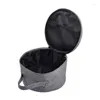 Storage Bags Thickened Folding Fan Bag Shockproof Box With Layer Waterproof Cosmetic Zippers And Carrying Handles