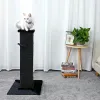 Scratchers H82cm Pet Cat Tree Scratching Post for Indoor Plush Top Perch Stable Durable with Ball Black Natural Sisal Protecting Furniture