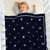 Définit des couvertures bébé super doux en tricot-né nouveau-né fille Swaddle Kids Wrap Quilts Stars Toddler Boîte Boître à la litière de poussette