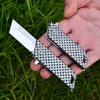 Haute dureté d2 en acier pliant couteau de poche mini trèfle clé ouvrage rapide auto-défense EDC Outdoor Survival Camping Hunting Cutter