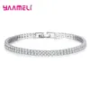 Classico Shining Singlemultiple Righe Braggle di Rhinestone per donne 925 Sterling Silver Gold Gold Bracciale Tennis Bracciale 240423 240423