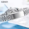 OUBBAOER WASGERFORTE STAHL Band Quarz Frauen Trendy Fashion Business Watch New