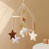 Baby Rassle Toy Bunny Ballon Mobile Holz geborener Cartoon Glocken Hanging Spielzeug 0-12 Monate Betthalter Klammer Kinderkrippe 240418