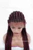 Braided lace wig with 9 strands and 11 braids