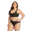 Women's Swimwear Plus Size Reflective Swimsuit Women Printing Bathing Suit Large Two Piece Sexy Casual Summer Beach Wear