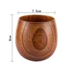 Cups Saucers Generous Capacity Wooden Big Belly Cup Coffee Tea Tableware Handcarved Scald Proof Anti Brown 130/170/240ml