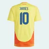 México Colômbia Soccer Jerseys 2024 Copa América H.LOZANO Estados Unidos Pulisic Canadá Davies Brasil Brasil Vin Jr Peru Chile Venezuela Men Fãs Camisas de futebol