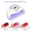 Kits Uv Gel Nail Lamp 150w Uv Nail Dryer Led Light for Gel Polish4 Timers Professional Nail Art Accessories Curing Gel Toe Nails