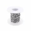 Colares CC 10Code/roll Aço inoxidável ouro/aço 2x4mm Cadeia de lipshape a granel oval 2x4mm para joias que produzem acessórios de colar pendente