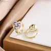 boucles d'oreilles bijoux pour femme charmes boucles d'oreilles chaudes vendant un nouveau produit tempérament créatif simple couleur polyvalente zircon gold plaqué k