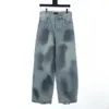 Męskie spodnie plus rozmiarowe haftowane i wydrukowane letnie zużycie w stylu polarnym z ulicą czystą bawełnę 21e2