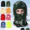 Berets Outdoors Clava Fl Face Hats Heaking Cycling Cam Ski Mask Clofroof Caps for Women Men Drop Delivery Dhqgu