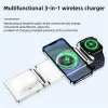 Chargers Newest 3 IN 1 Magnetic Wireless Charger Station For iPhone 14 13 12 Pro Max Fast Charging Dock For Airpods Pro Apple Watch 8 7 6