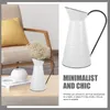 Vaser blomma pott järn enkel hink dekorativ vintage metall pitcher vase planters rustik arrangemang skrivbord