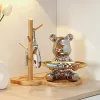 Скульптуры современный минималистский стиль многофункциональный домашний медведь украшения украшения керамические медвежьи горит