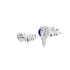 Gestüt Ohrringe 925 Sterling Silber für Frauen Luftballon Herz -Party Hochzeit Schmuck Geschenk Brincos Großhandel Großhandel