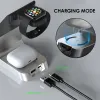 Chargers 6 in 1 Wireless Charger Stand Alarm Clock Fast Charging Dock Station for Samsung IPhone 15 14 Por Apple Watch Airpods Pro iWatch