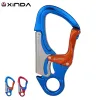 Tillbehör Xinda Outdoor Rock Climbing Carabiner 30kn Mountaineering Downhill Safety Hook Via Ferrata Arbetar på höjdutrustning