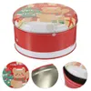 Storage Bottles Christmas Candy Tin Supplies Holder Tinplate Containers Cookie Sugar Case Biscuit Tins With Lids