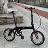 Bikes 16 Inch Folding Bike Portable BMX Mini Velo Single Speed Bicycle For Children Adult Commuting Exercise Y240423