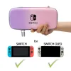 Väskor Portable förvaringspåse Bärande fodral för Nintendo Switch Hard Shell Card Box Cover Gradient för Switch OLED Game Console Accessory