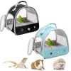 Nids Portable Clear Bird Parrot Transport Cage Birgable Bird Carrier Travel Sac Small Pet Access Window Poldable Outdoor Sac
