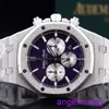 AP Wrist Watch 26331BC Purple Cadran avec cadran en or mat 41 mm et montée en médaille en or blanc 18 carats