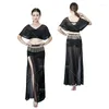 Stage Wear Belly Dance Top Rokset Performance Pak Carnaval Sexy Women Carnival Costume Dancewear Party Outfit