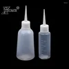 Depolama Şişeleri 5 PCS 40/100ml Plastik Temiz Uç Uygun Şişe El Sanatları için Uygun Sıkma Sanat Tutkal Çok Amaçlı Doldurulabilir Boş