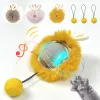 コントロールスマートセンシング猫のおもちゃの電動ローリングLEDペットキャットボールおもちゃインタラクティブな自動充電型の屋内の自動充電式サウンド