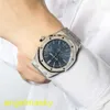 AP Wrist Watch 15410 Royal Oak Série Blue Face Cream Gol