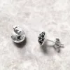 Earrings Stud Earrings Black Pave,Europe Style Glam Fine Jewerly For Women Men New Gift In 925 Sterling Silver