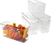 Storage Bottles Excello Global Products Rigid Plastic Clear Bins For Organizing And Storing Household Goods Food Or Office Supplies