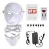 Lippenstift -LED -Gesichtsmaske mit Halshautpflege 7 Farben Gesichtsmaske Behandlung Schönheit Anti -Akne -Therapie Whitening Koreanisch LED Spa Maske Hine