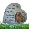 Gravestas Grave Marker Pet Memorial Garden Stone Pérdida en la forma de perros Ped Smidpathy Regalo Pet Memorial Garden Piedra para el cementerio