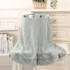 100 Organic Cotton Baby Wrap Gaze Ruffle Born Security Swaddle Swaddle Planta 240417