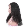 Jerry curly front lace wig with real human hair