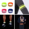 Réchauffeurs 10pcs Bandes de réflexion pour le bracelet à la cheville Haute visibilité refléter les sangles pour le cyclisme de marche de la nuit