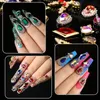 Nagelkonst strassdekorationer set nagel charms smycken naglar konst kristall diamant delar dy manikyr design naglar tillbehör 240412