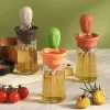 Brushes Silicone Oil Measuring Bottle Barbecue Grill Brush Dispenser Pastry Steak Tank Storage Dropper Baking Cooking BBQ Kitchen Tool