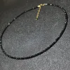 Colliers 2024 Nouvelle mode Perles noires simples