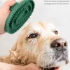 Combs 2 storlekar husdjur badtillbehör mjuk massager borst badrum hund katt massage kamskötsel duschverktyg för bada mjuka borstar